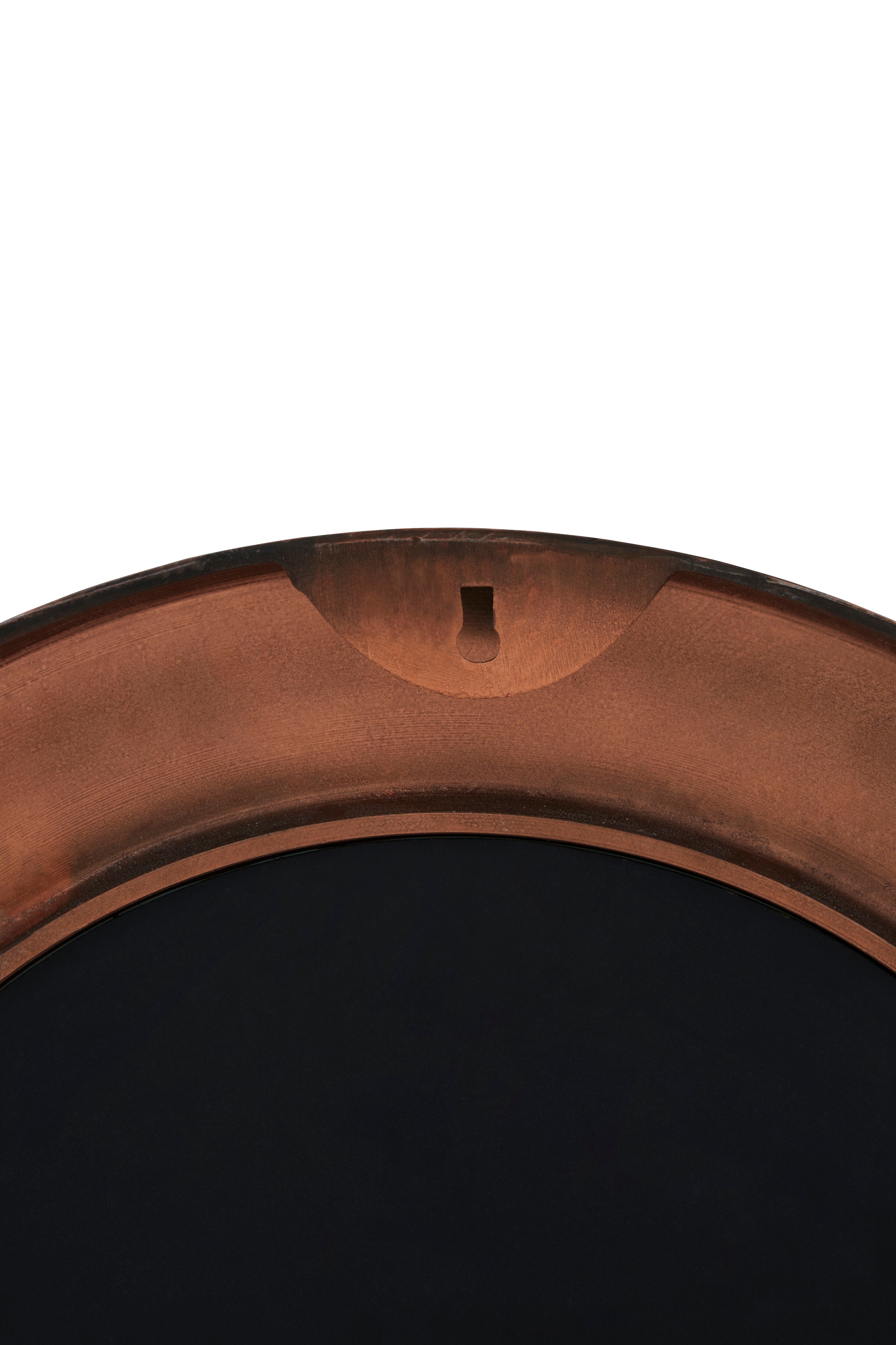 Koby Textured Copper Round Wall Mirror